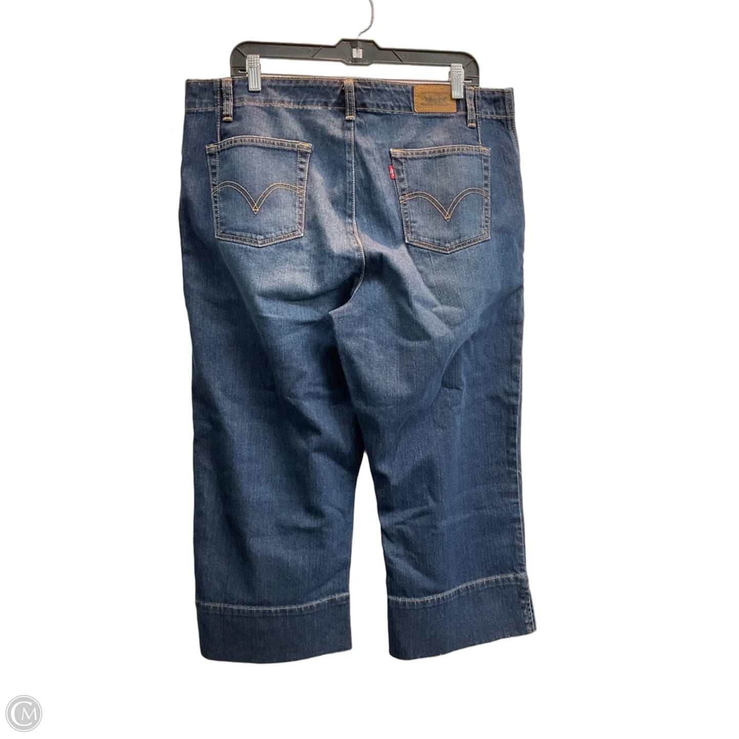 Capris By Levis In Blue Denim, Size: 18
