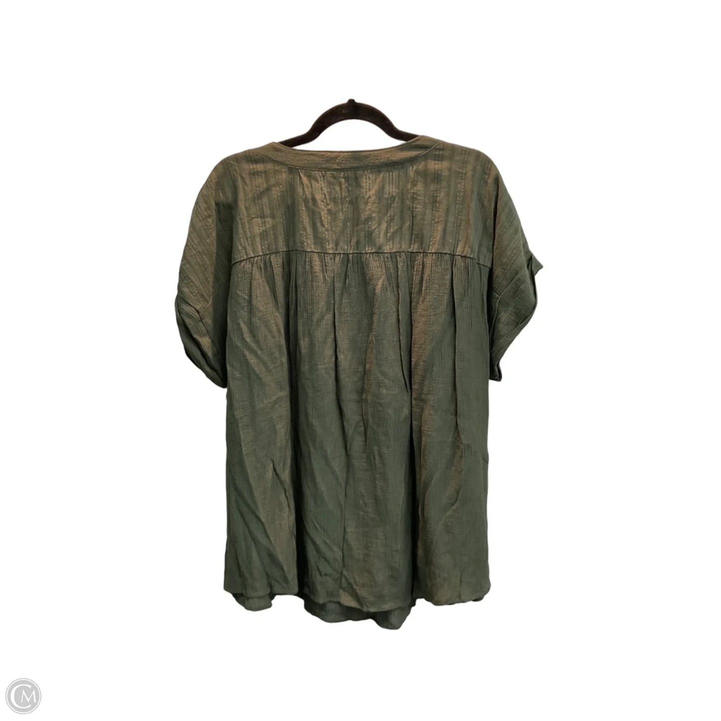 Top Short Sleeve By Blu Pepper In Green, Size: 3x