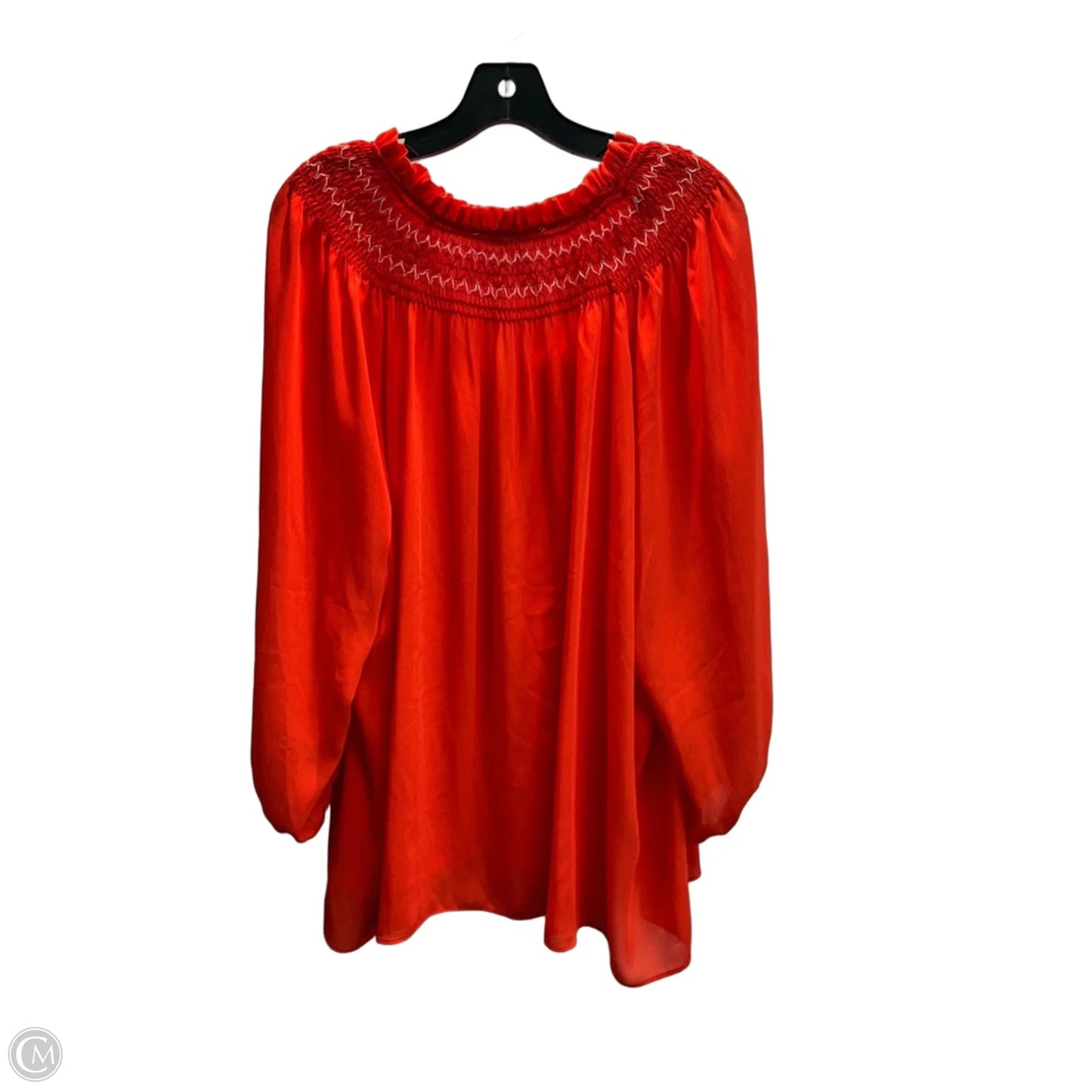 Blouse 3/4 Sleeve By Rose And Olive In Orange, Size: 3x