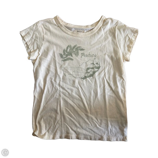 Top Short Sleeve Basic By Madewell In Cream, Size: S