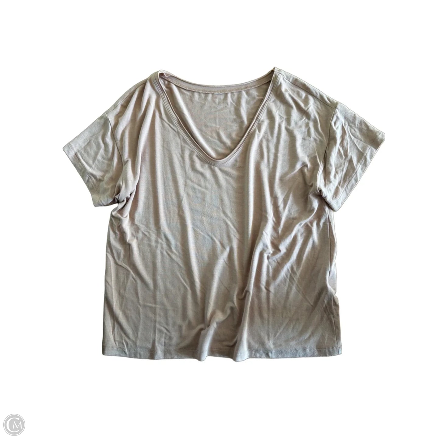 Top Short Sleeve By Clothes Mentor In Brown, Size: M