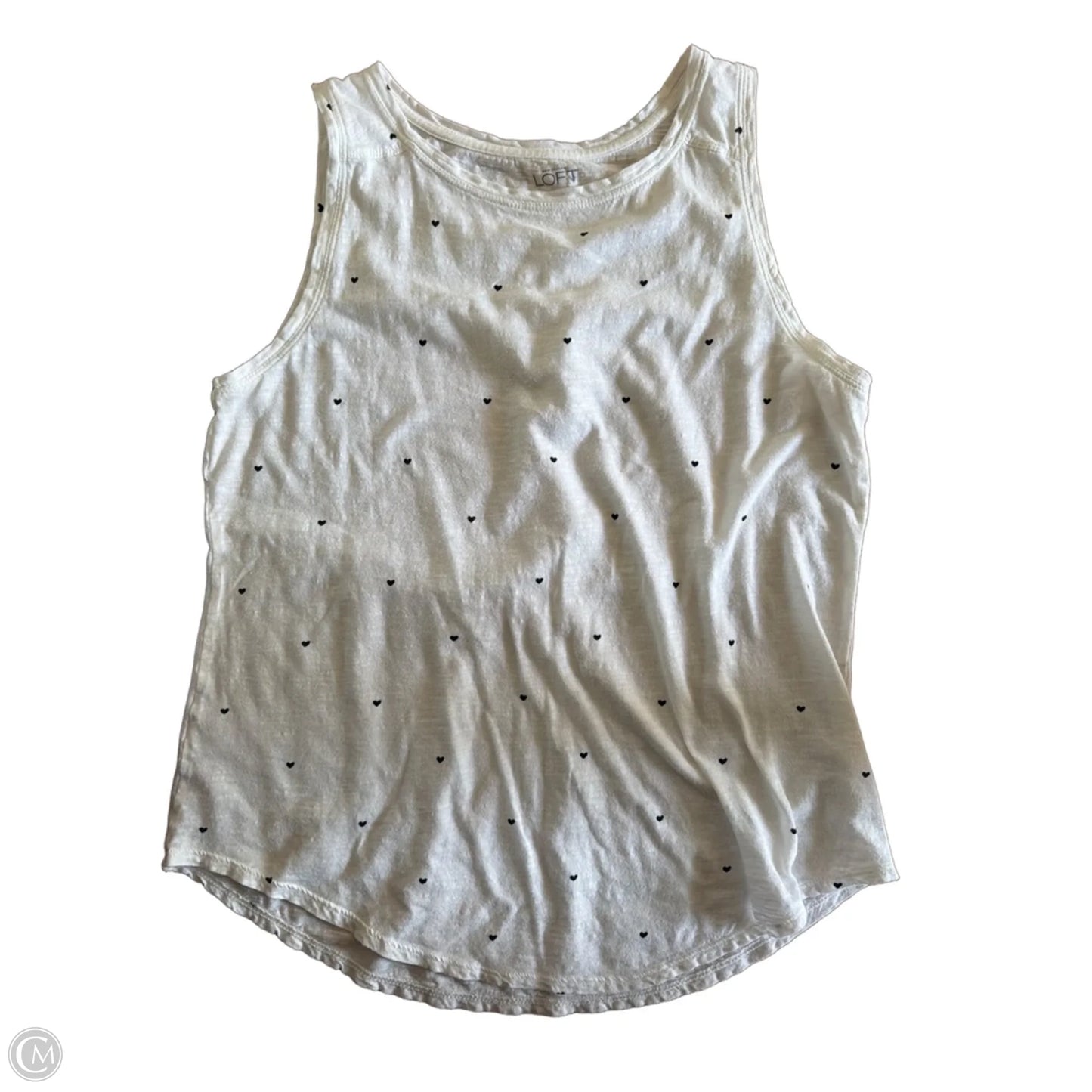 Tank Top By Loft In Polkadot Pattern, Size: M