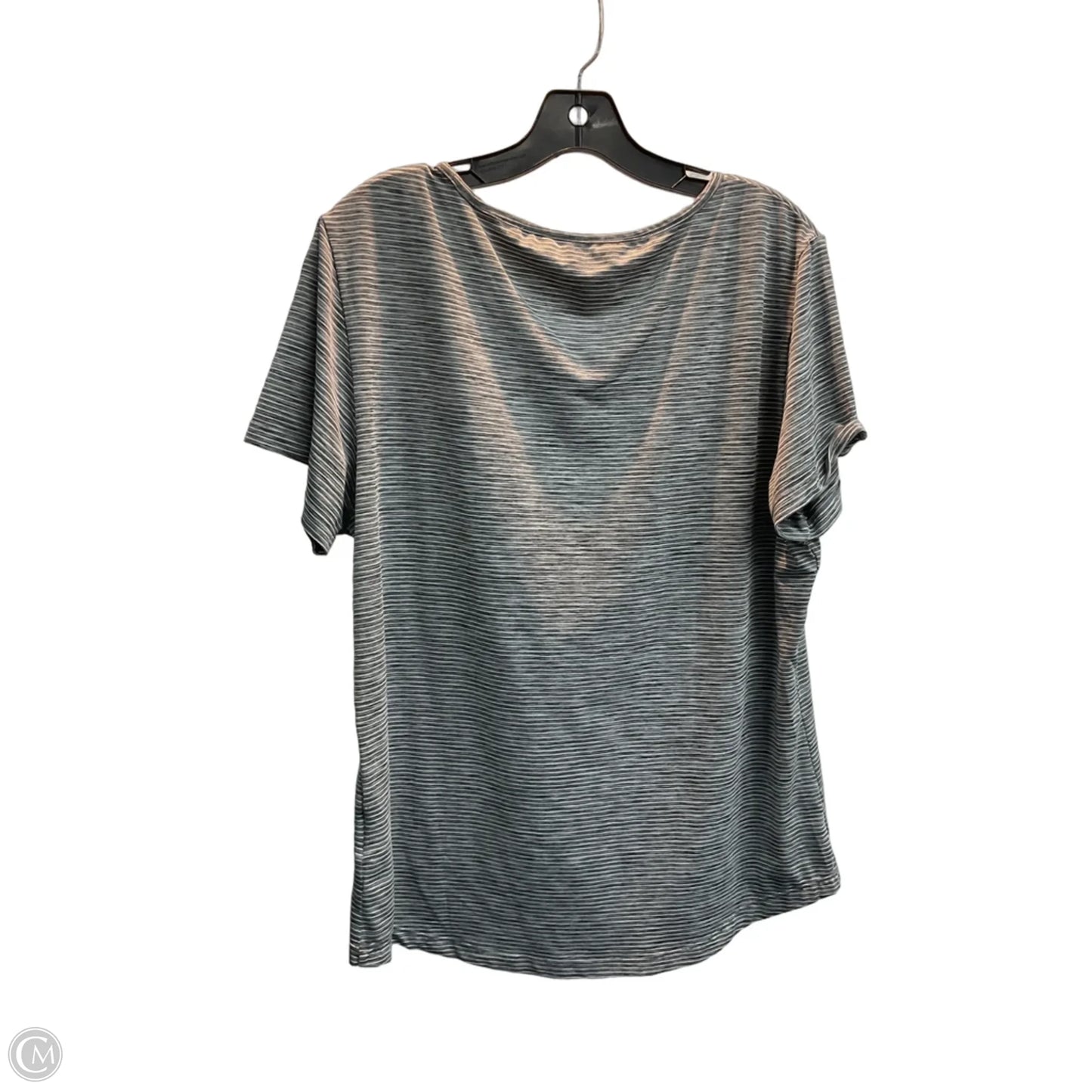 Athletic Top Short Sleeve By Zyia In Grey, Size: Xl