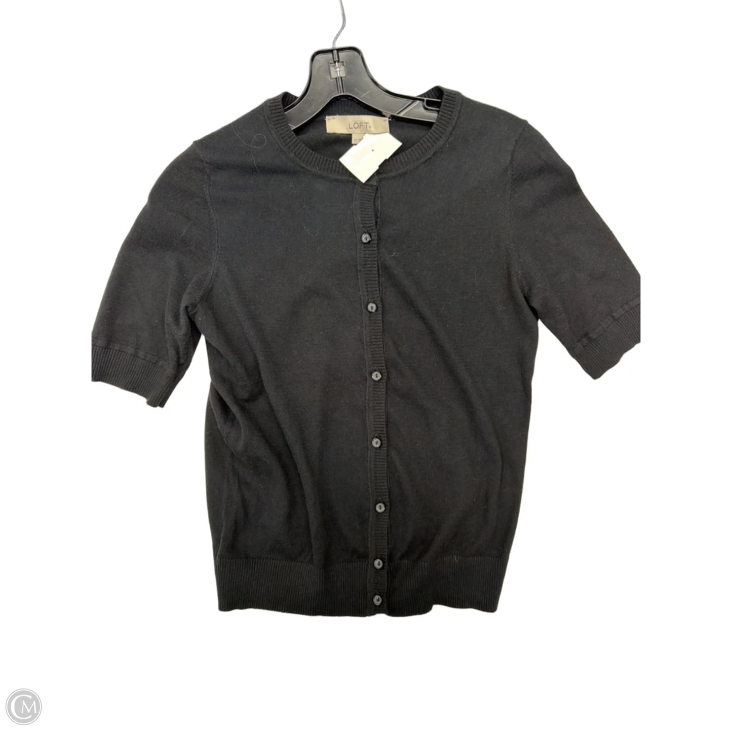 Top Short Sleeve By Loft In Black, Size: Xs