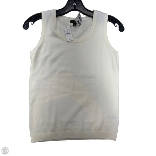 Top Sleeveless By Talbots In Cream, Size: Sp