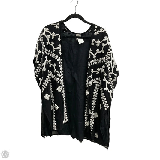 Kimono By Chicos In Black & White, Size: S