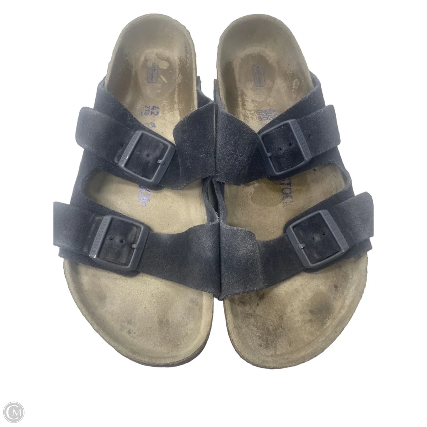 Sandals Flats By Birkenstock In Navy, Size: 11