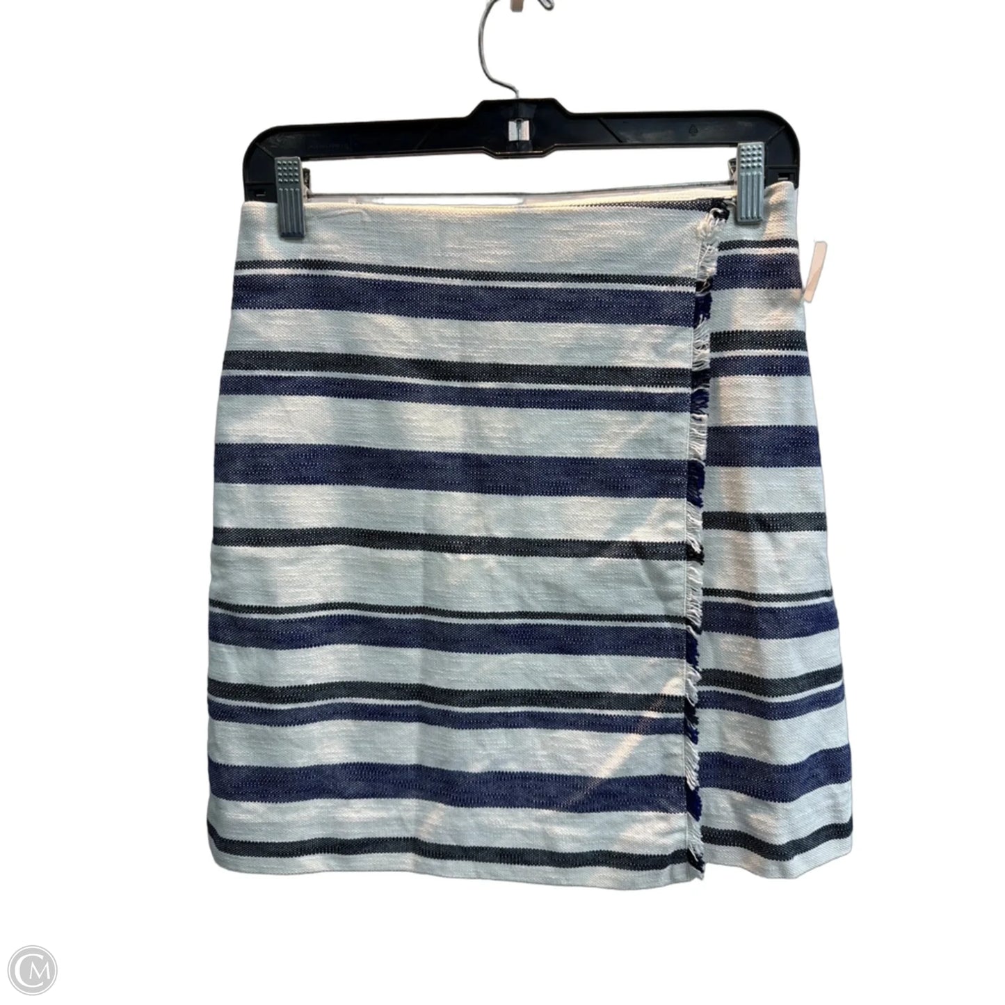 Skirt Midi By Loft In Striped Pattern, Size: 4