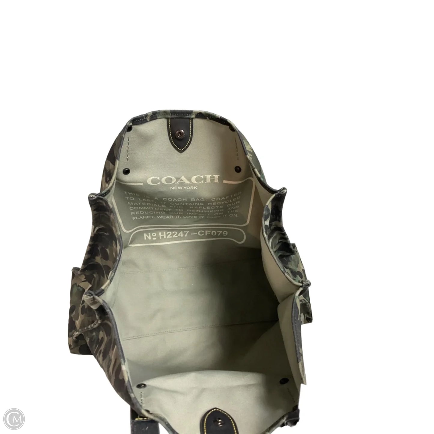 Overalls Designer By Coach In Camouflage Print, Size: L