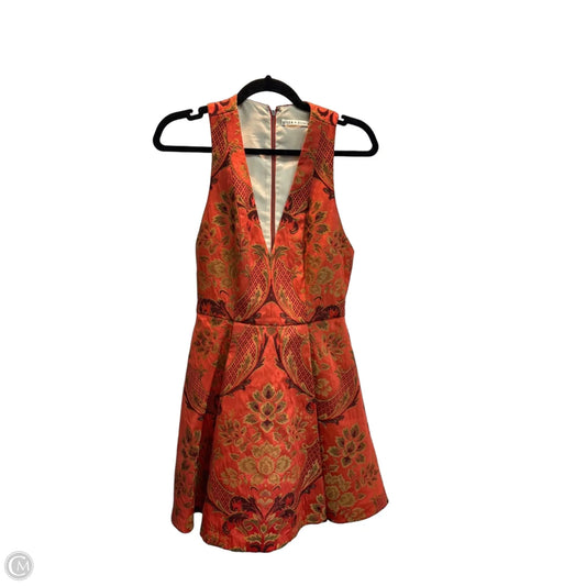 Dress Designer By Alice + Olivia In Orange, Size: S