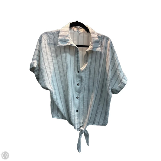 Top Short Sleeve By Clothes Mentor In Striped Pattern, Size: M