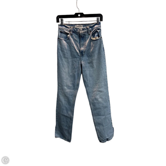 Jeans Straight By Abercrombie And Fitch In Blue Denim, Size: 2