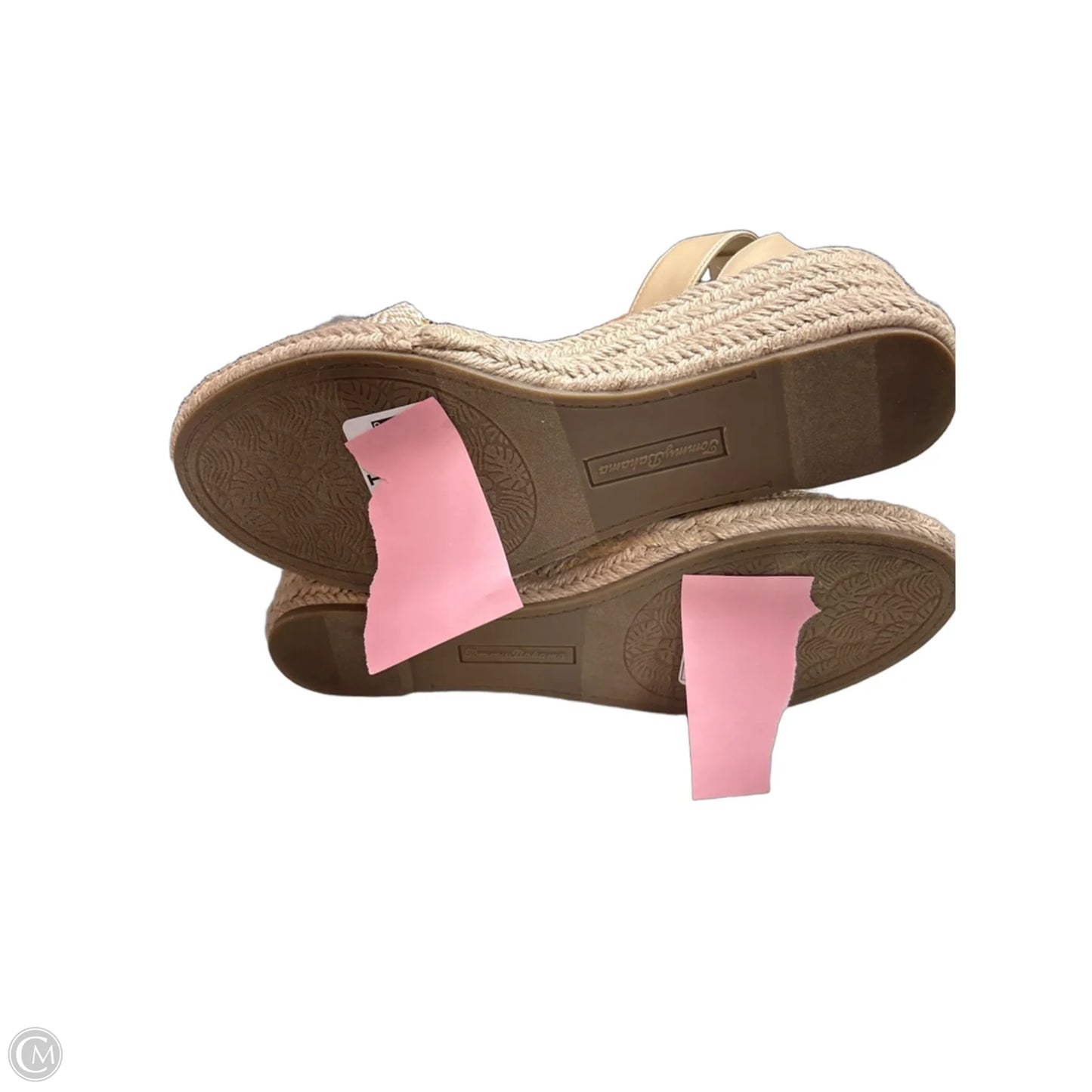 Sandals Heels Wedge By Tommy Bahama In Gold, Size: 7.5