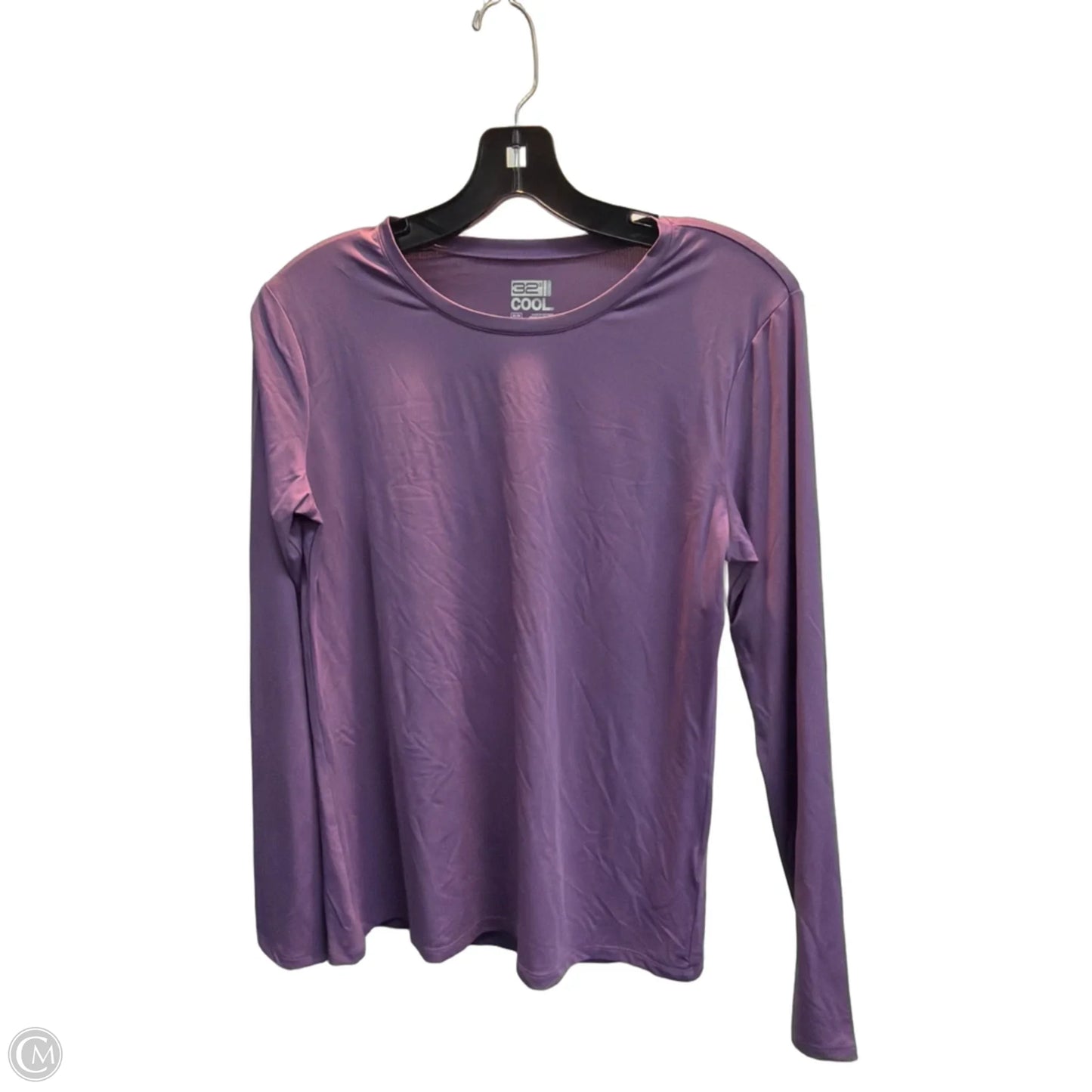Athletic Top Long Sleeve Crewneck By 32 Degrees In Purple, Size: M