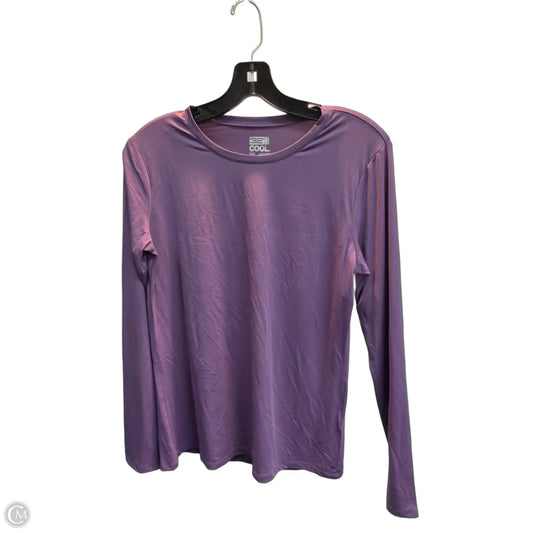 Athletic Top Long Sleeve Crewneck By 32 Degrees In Purple, Size: M