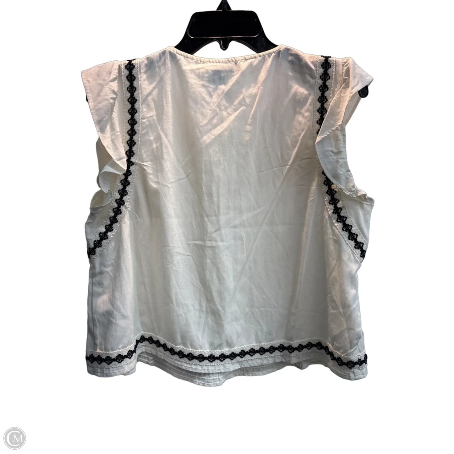 Top Sleeveless By Sadie & Sage In Cream, Size: S