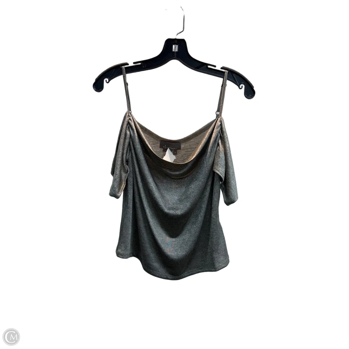 Top Sleeveless By Anthropologie In Silver, Size: M