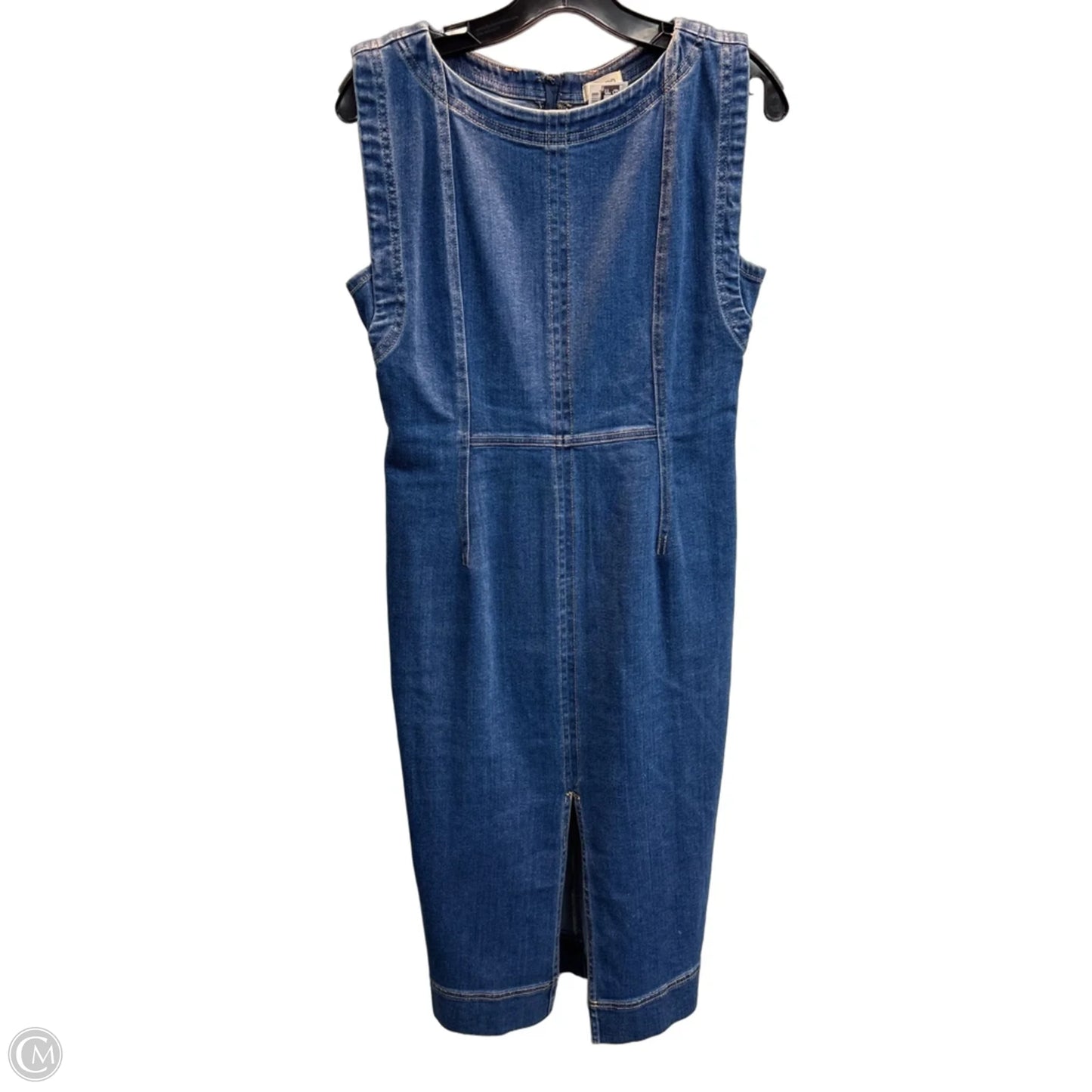 Dress Casual Midi By Pilcro In Blue Denim, Size: Mp