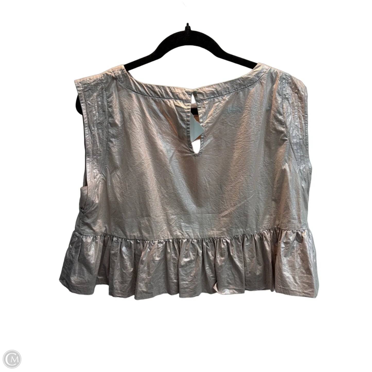 Blouse Sleeveless By Anthropologie In Rose Gold, Size: Mp