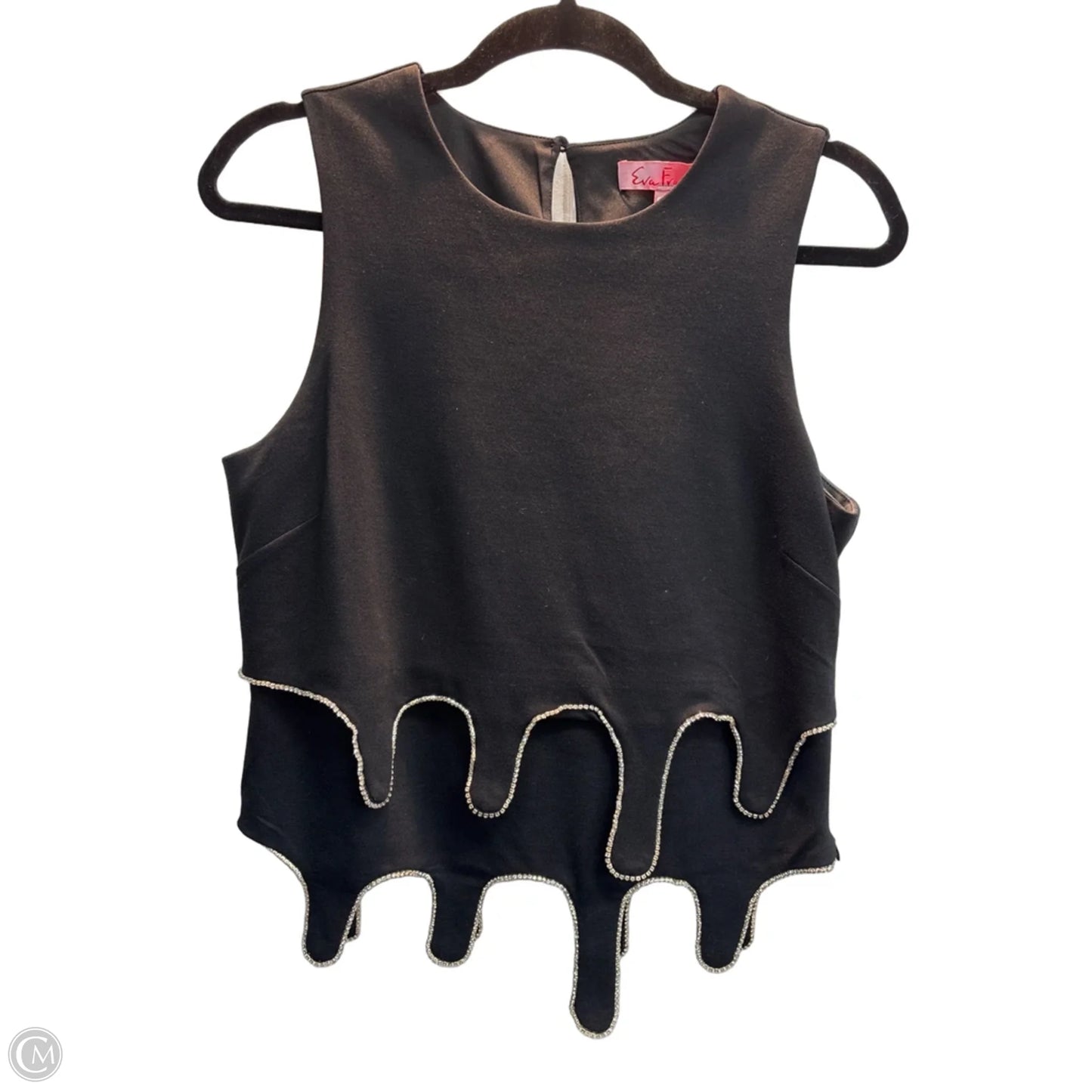 Top Sleeveless By Eva Franco In Black, Size: S