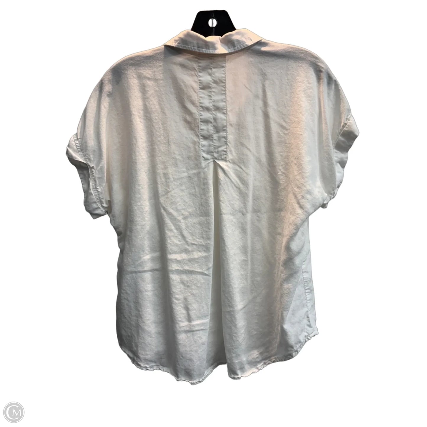 Blouse Short Sleeve By Cloth & Stone In White, Size: S