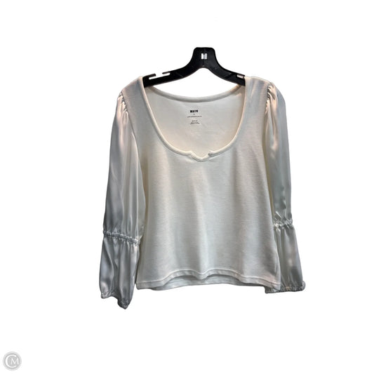 Top 3/4 Sleeve By Maeve In White, Size: M