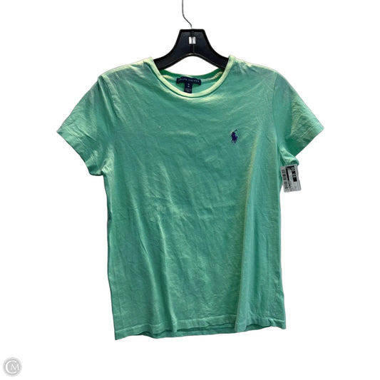 Top Short Sleeve Basic By Ralph Lauren In Aqua, Size: M