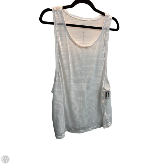 Athletic Tank Top By Athleta In White, Size: 2x
