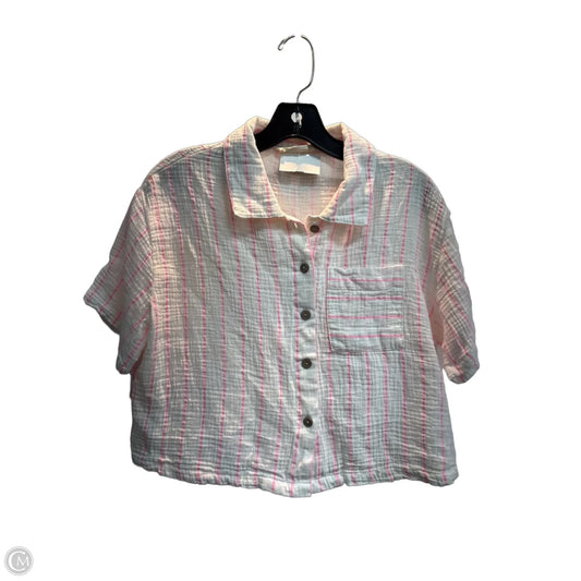 Shorts Set By Ocean Drive In Pink & White, Size: M