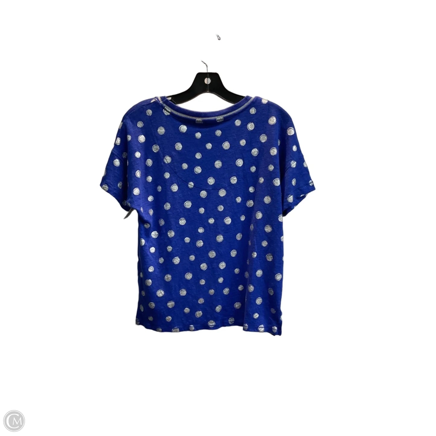 Top Short Sleeve By Chicos In Polkadot Pattern, Size: M