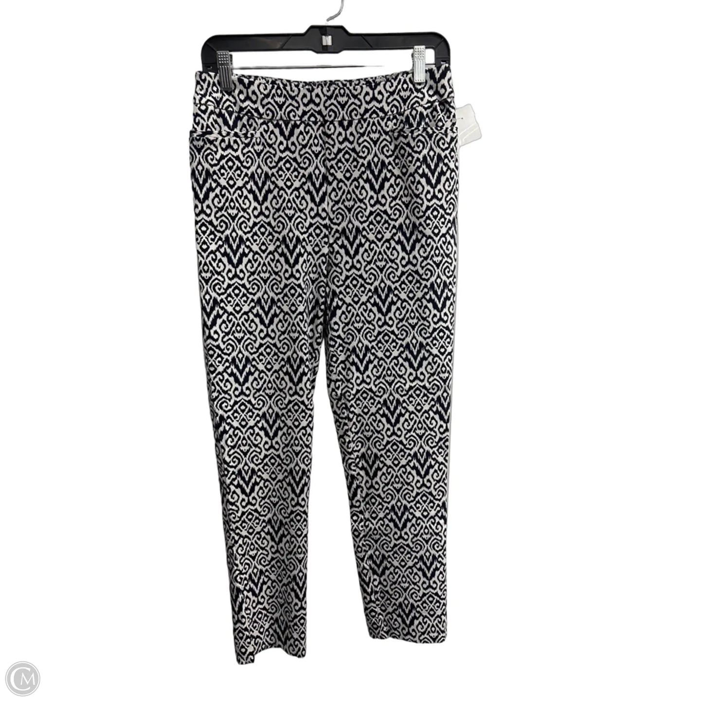 Pants Leggings By Chicos In Black & White, Size: 6