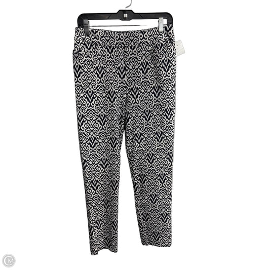 Pants Leggings By Chicos In Black & White, Size: 6