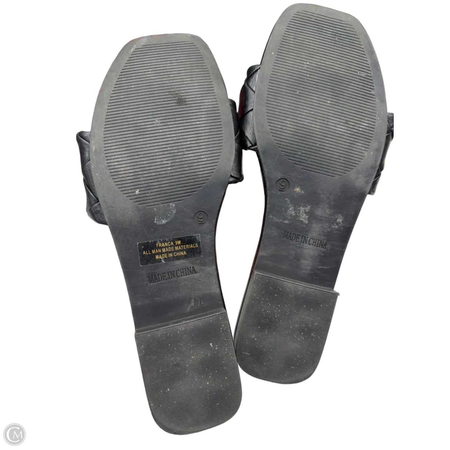 Sandals Flats By Cushionaire In Black, Size: 9