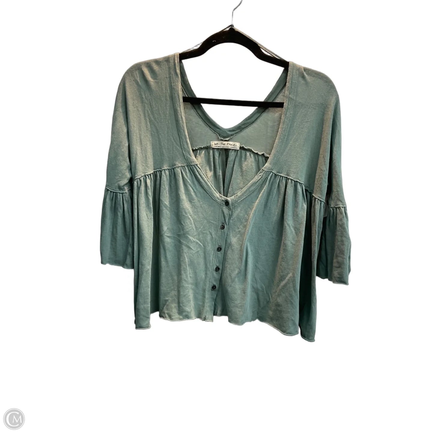 Top Short Sleeve By We The Free In Green, Size: Xs