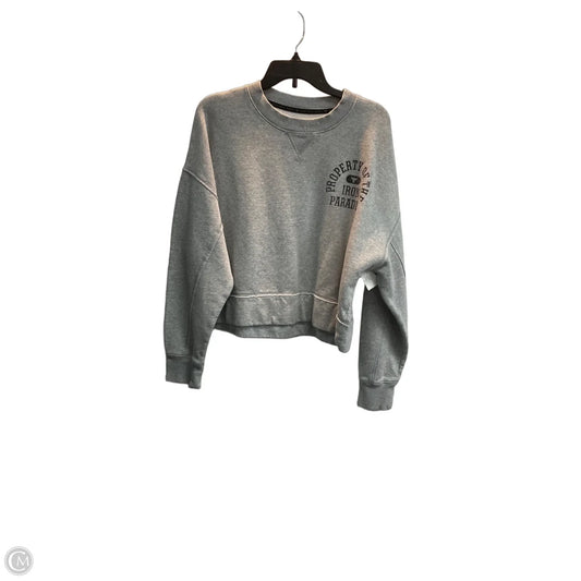 Athletic Sweatshirt Crewneck By Under Armour In Grey, Size: L