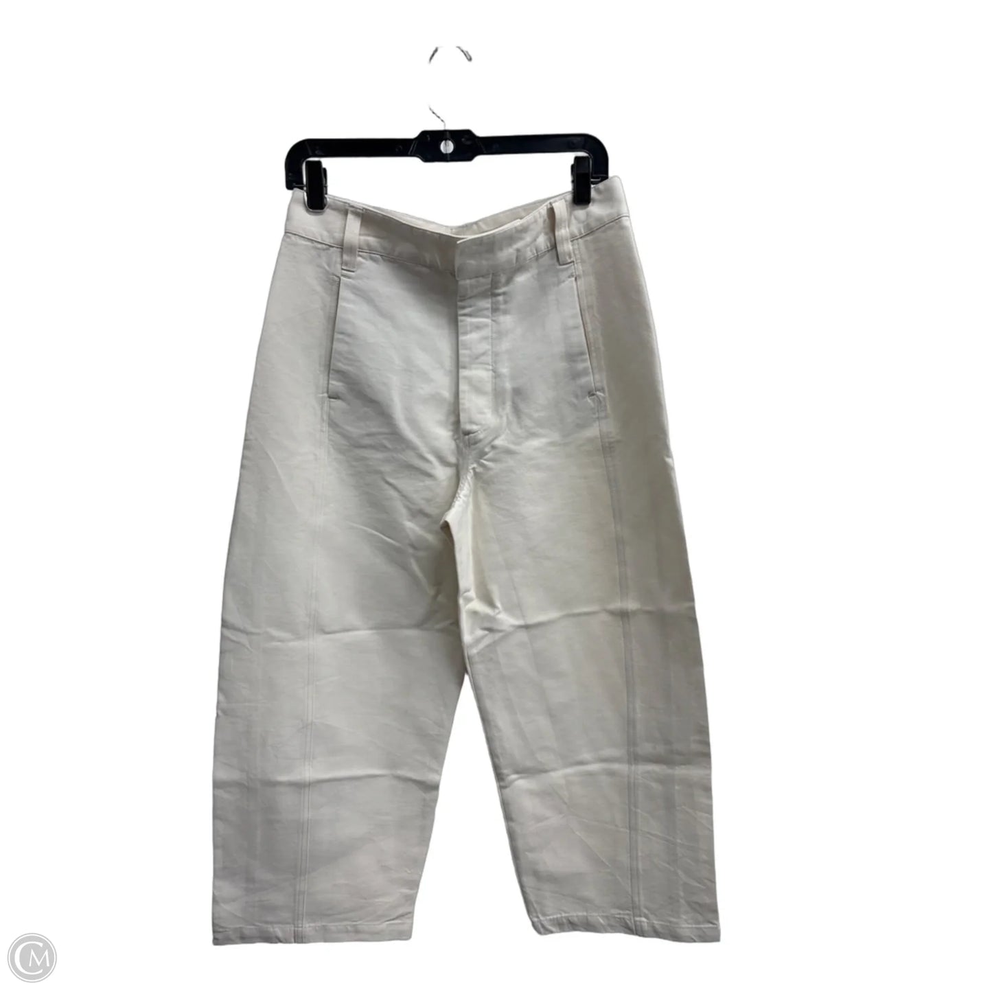 Pants Cropped By Zara In Cream, Size: 8