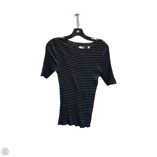 Top Short Sleeve By Vince In Striped Pattern, Size: M