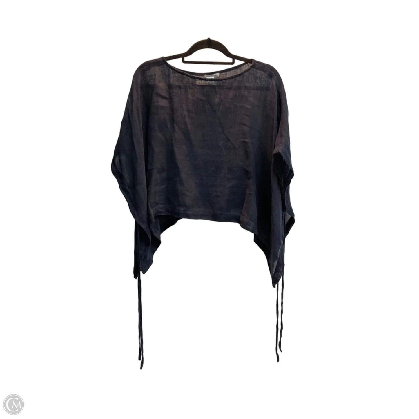 Top Short Sleeve By Eileen Fisher In Navy, Size: M