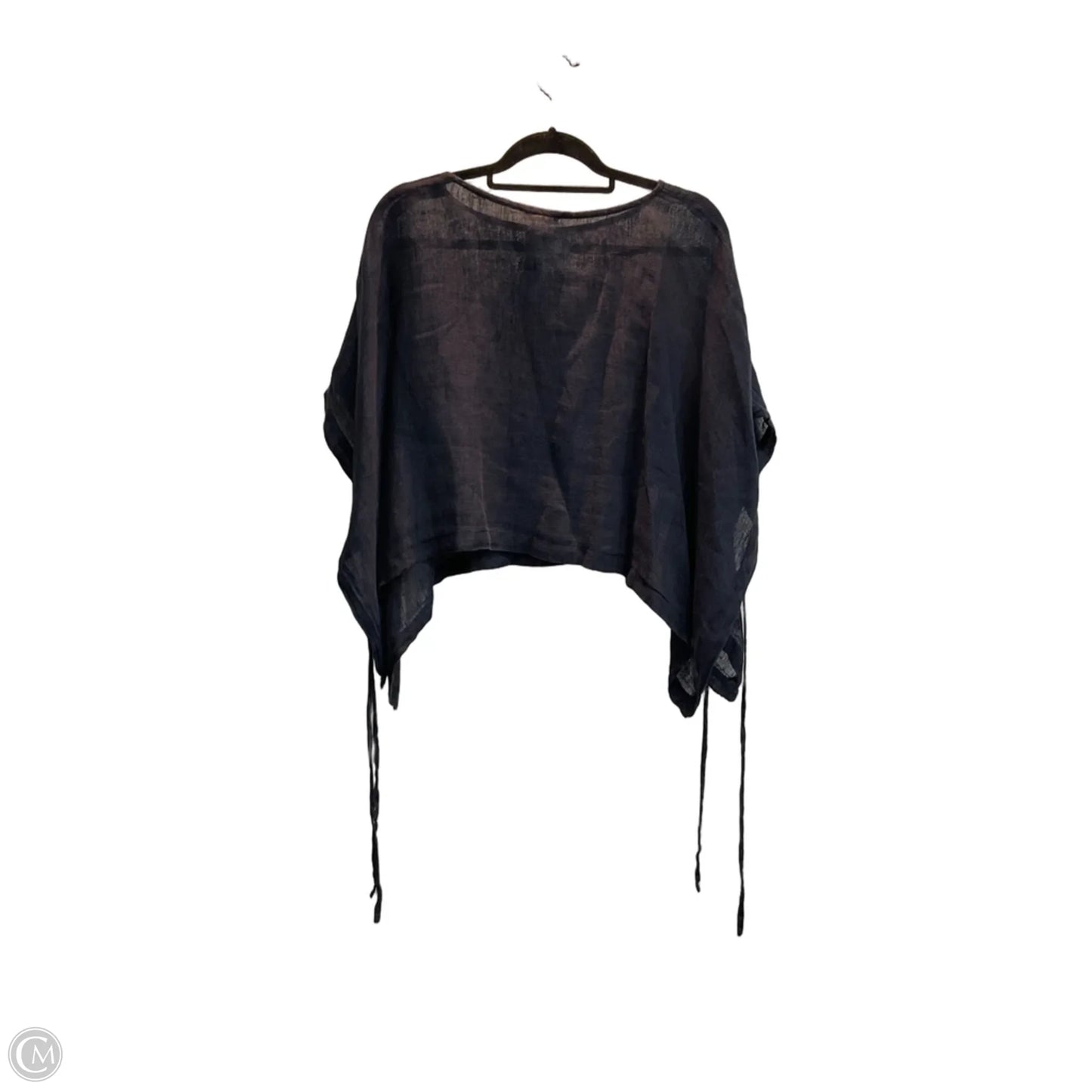 Top Short Sleeve By Eileen Fisher In Navy, Size: M