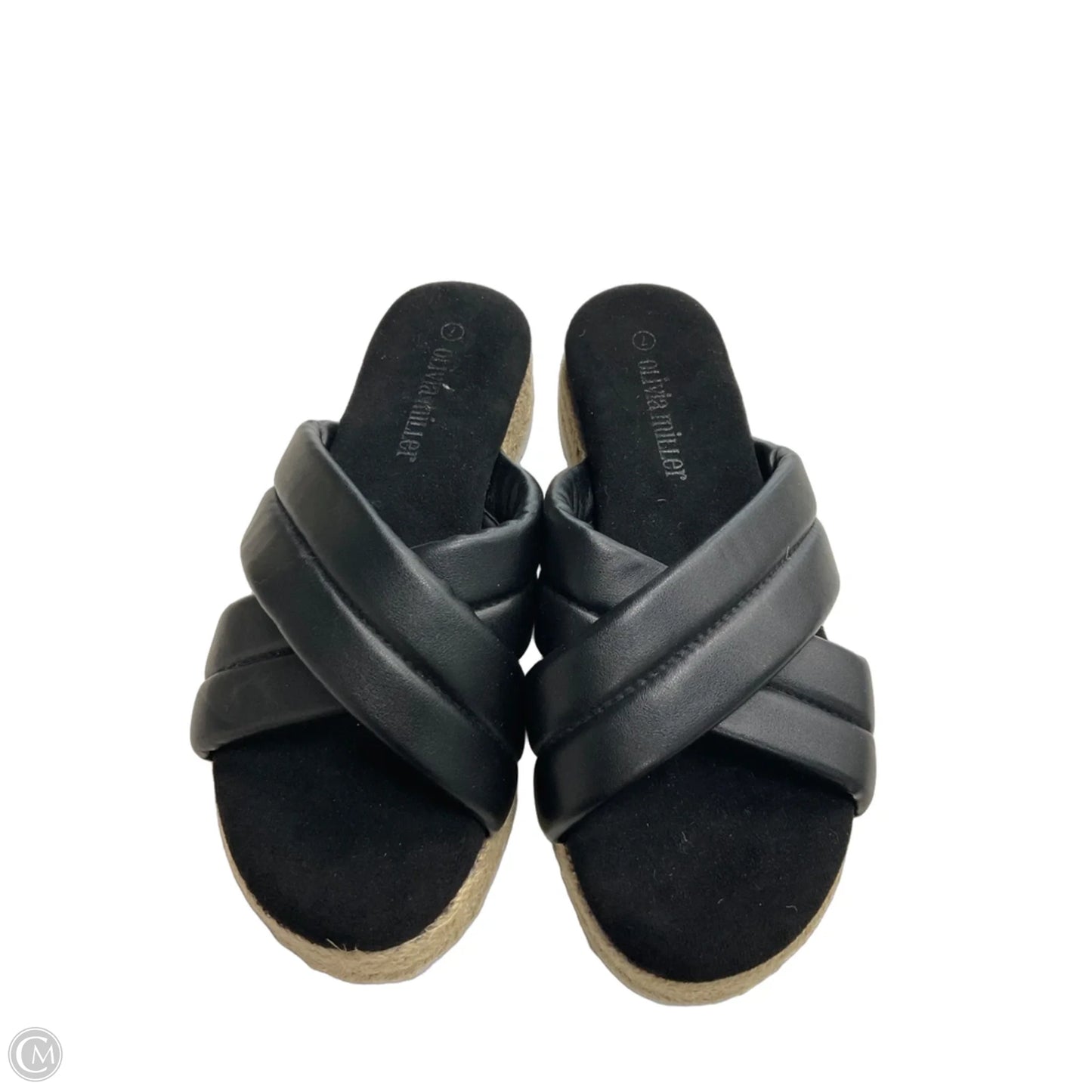 Sandals Heels Platform By Clothes Mentor In Black, Size: 7