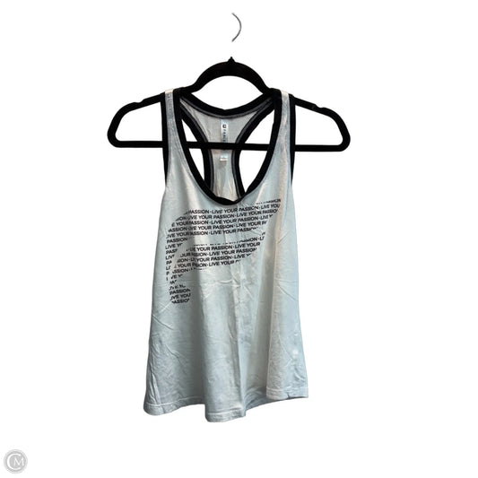 Athletic Tank Top By Fabletics In Black & White, Size: L