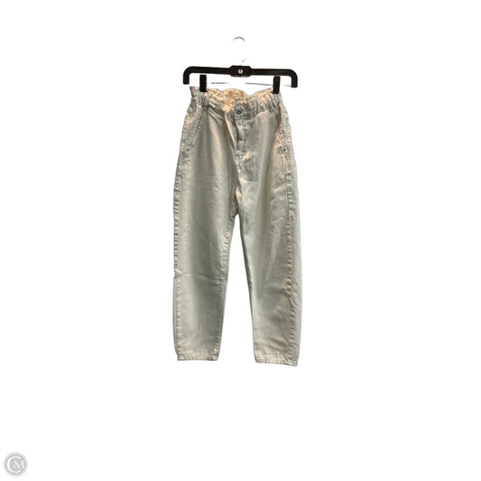 Pants Joggers By Zara In White Denim, Size: 2