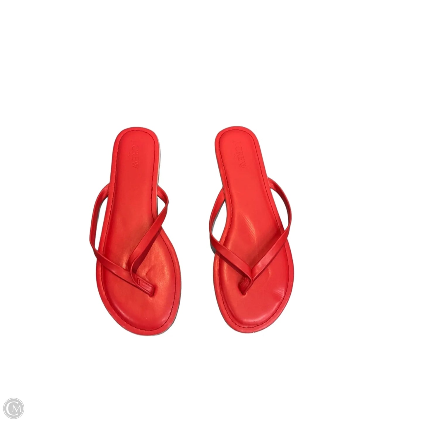 Sandals Flip Flops By J. Crew In Red, Size: 8