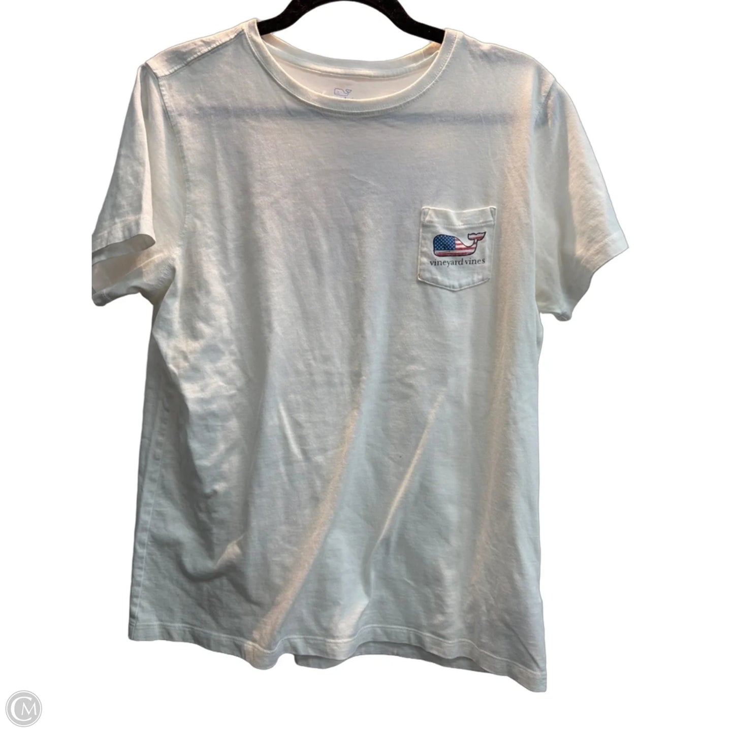 Top Short Sleeve Basic By Vineyard Vines In White, Size: L