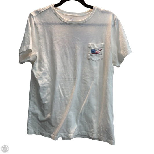 Top Short Sleeve Basic By Vineyard Vines In White, Size: L
