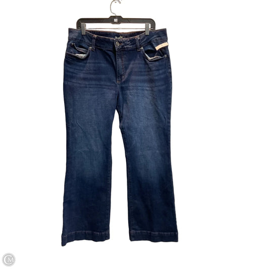 Jeans Boot Cut By Wrangler In Blue Denim, Size: 16