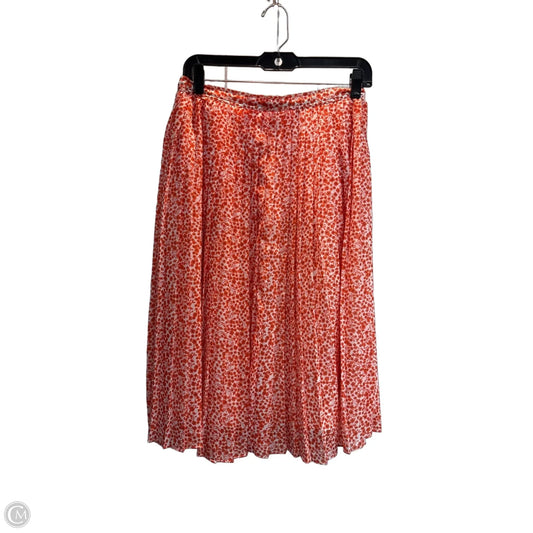 Skirt Midi By J. Crew In Orange, Size: 2