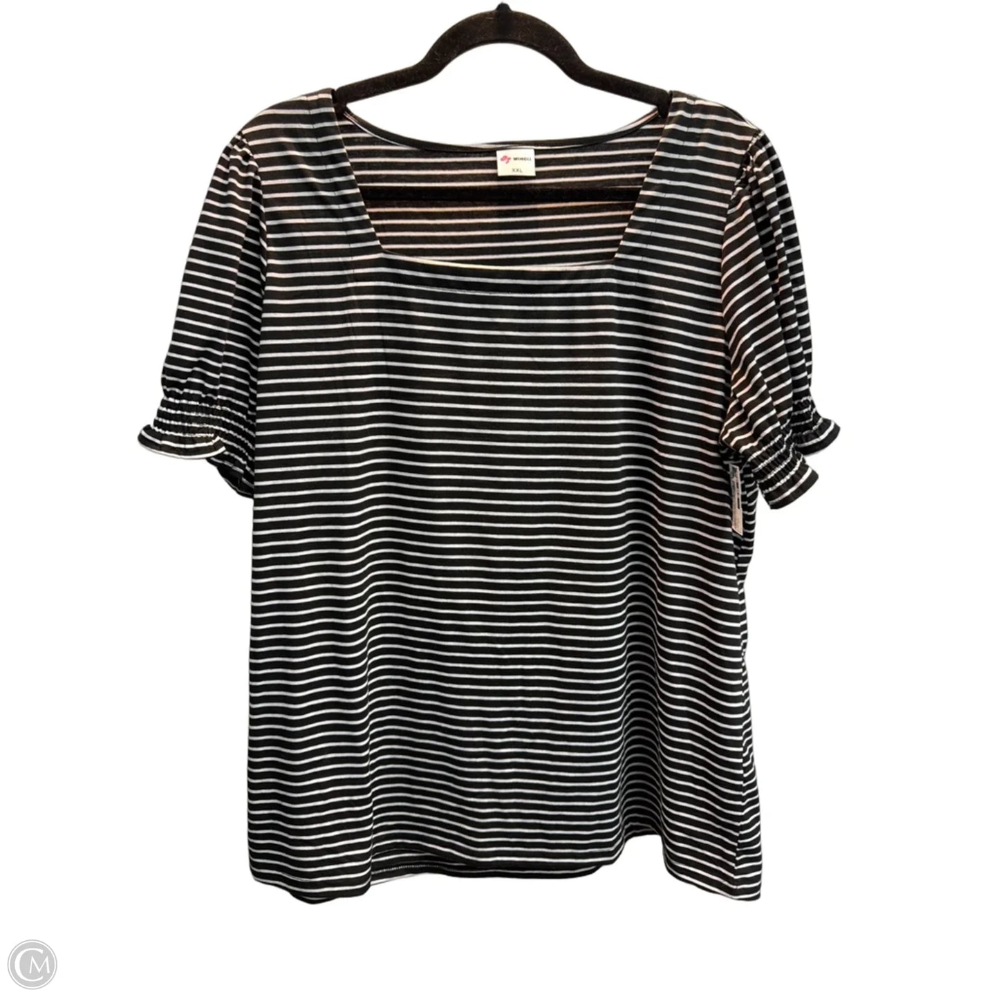 Top Short Sleeve By Clothes Mentor In Striped Pattern, Size: Xxl