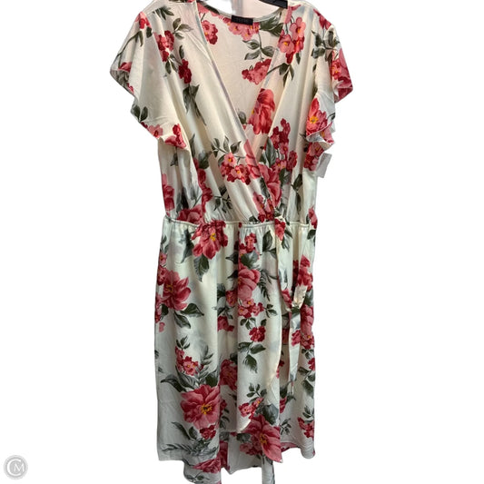 Dress Party Long By Clothes Mentor In Floral Print, Size: 3x
