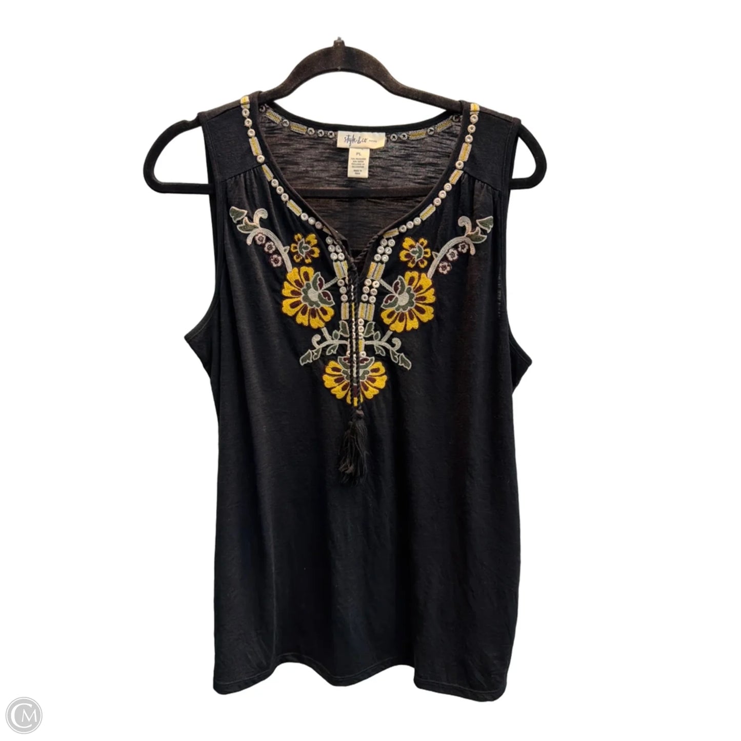 Tank Top By Style And Co Collection Women In Black, Size: Lp
